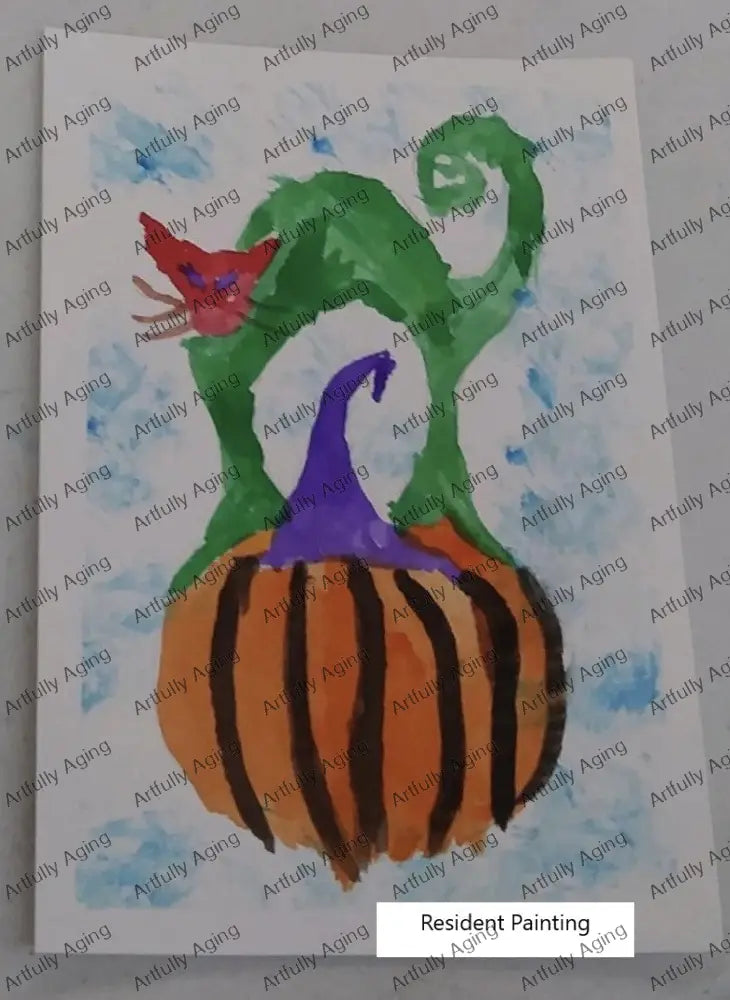 Black Cat on Pumpkin