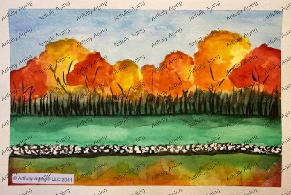 Fall Lake Scene