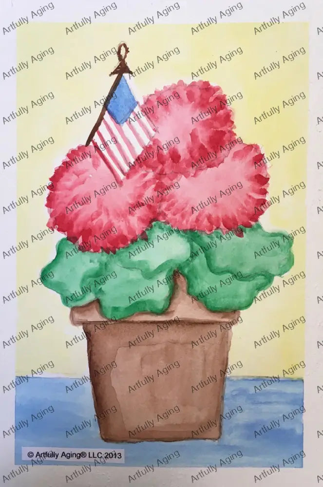 Patriotic Flowerpot