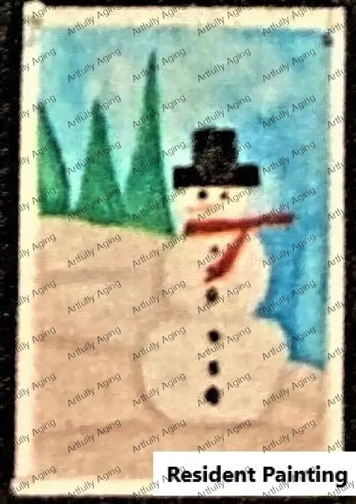 Snowman in the Trees