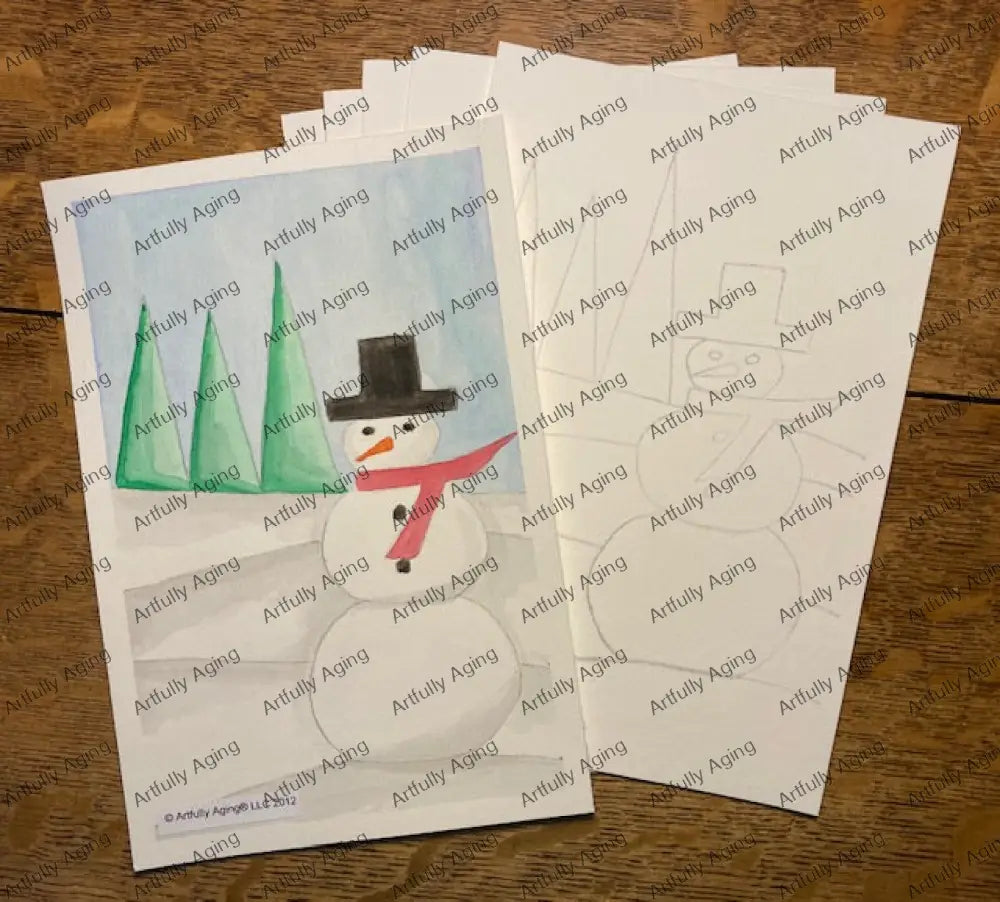 Snowman in the Trees