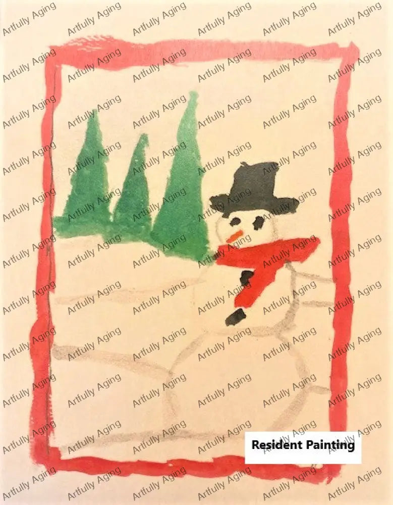 Snowman in the Trees