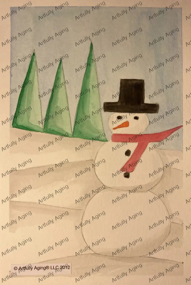 Snowman in the Trees