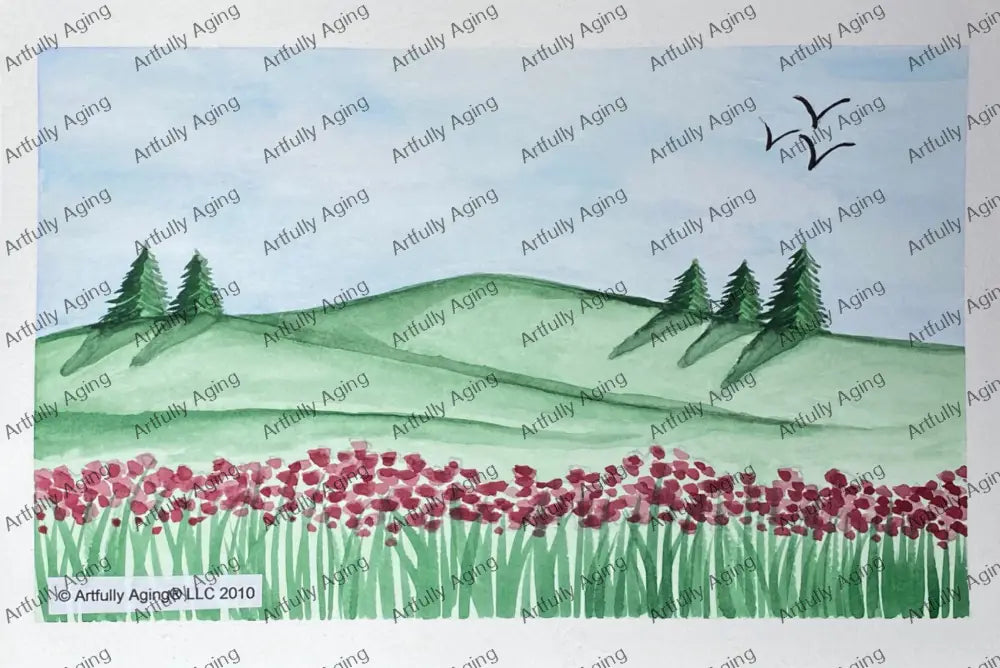 Summer Hills Scene