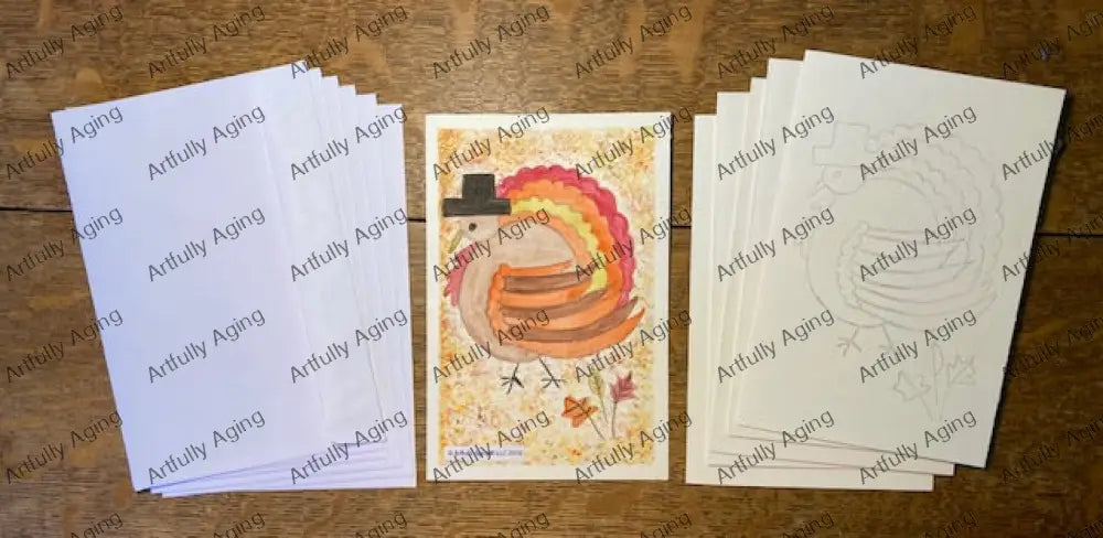 Thanksgiving Turkey Greeting Cards