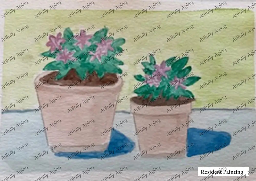 Two Pots of Impatiens