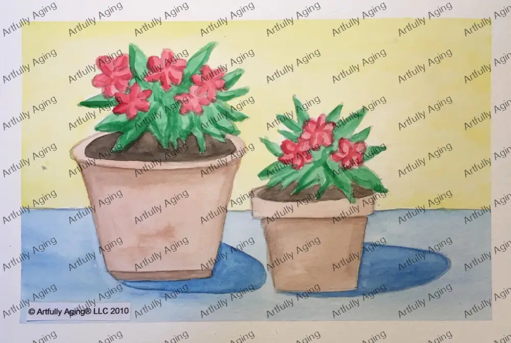 Two Pots of Impatiens