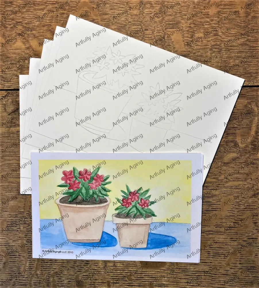 Two Pots of Impatiens