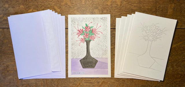 Pink Azalea Greeting Cards