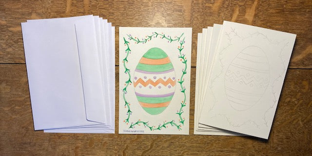 Easter Egg Greeting Cards